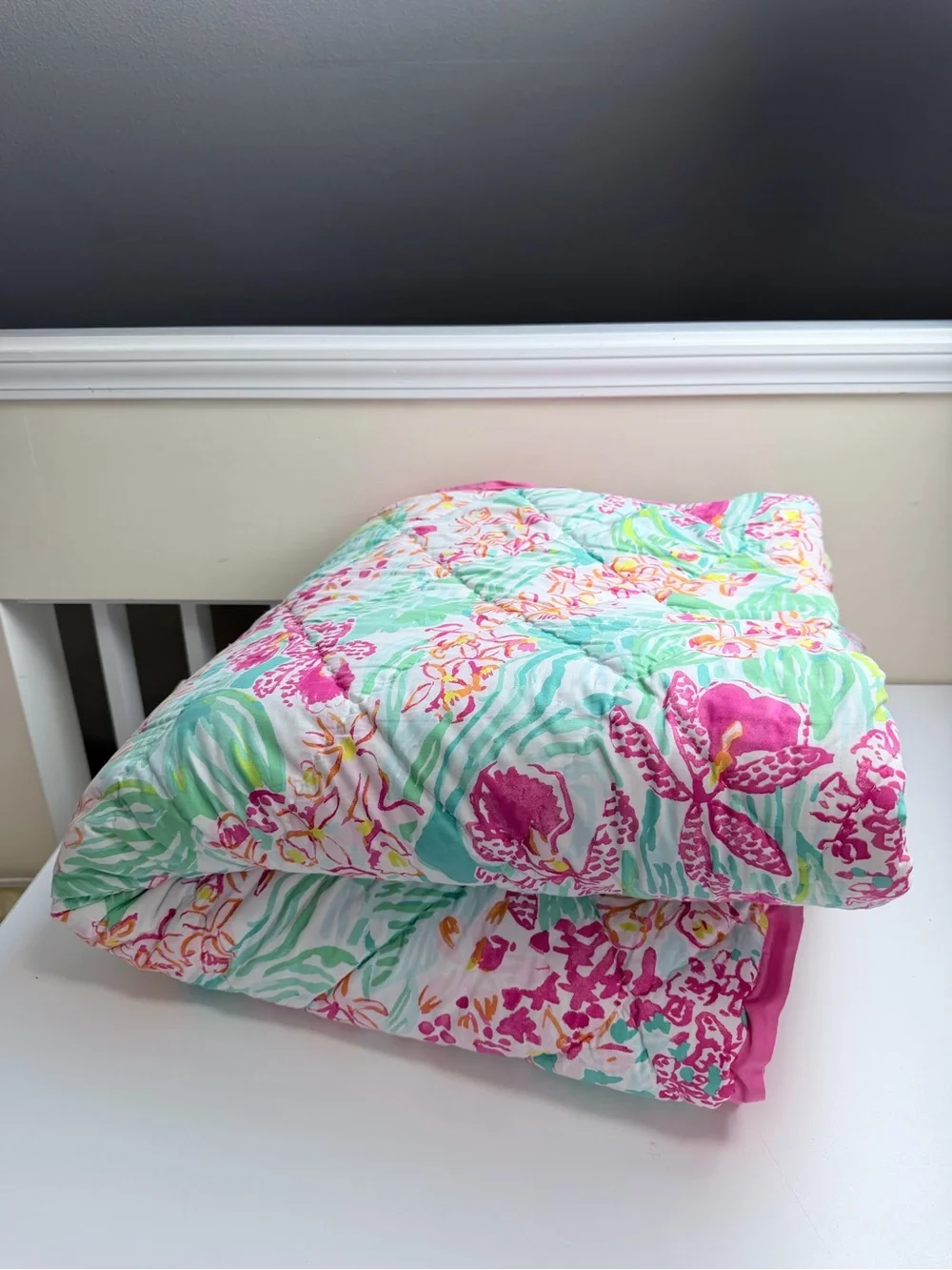 Lilly Pulitzer x Pottery Barn Teen Orchid Reversible Comforter Only Full/Queen